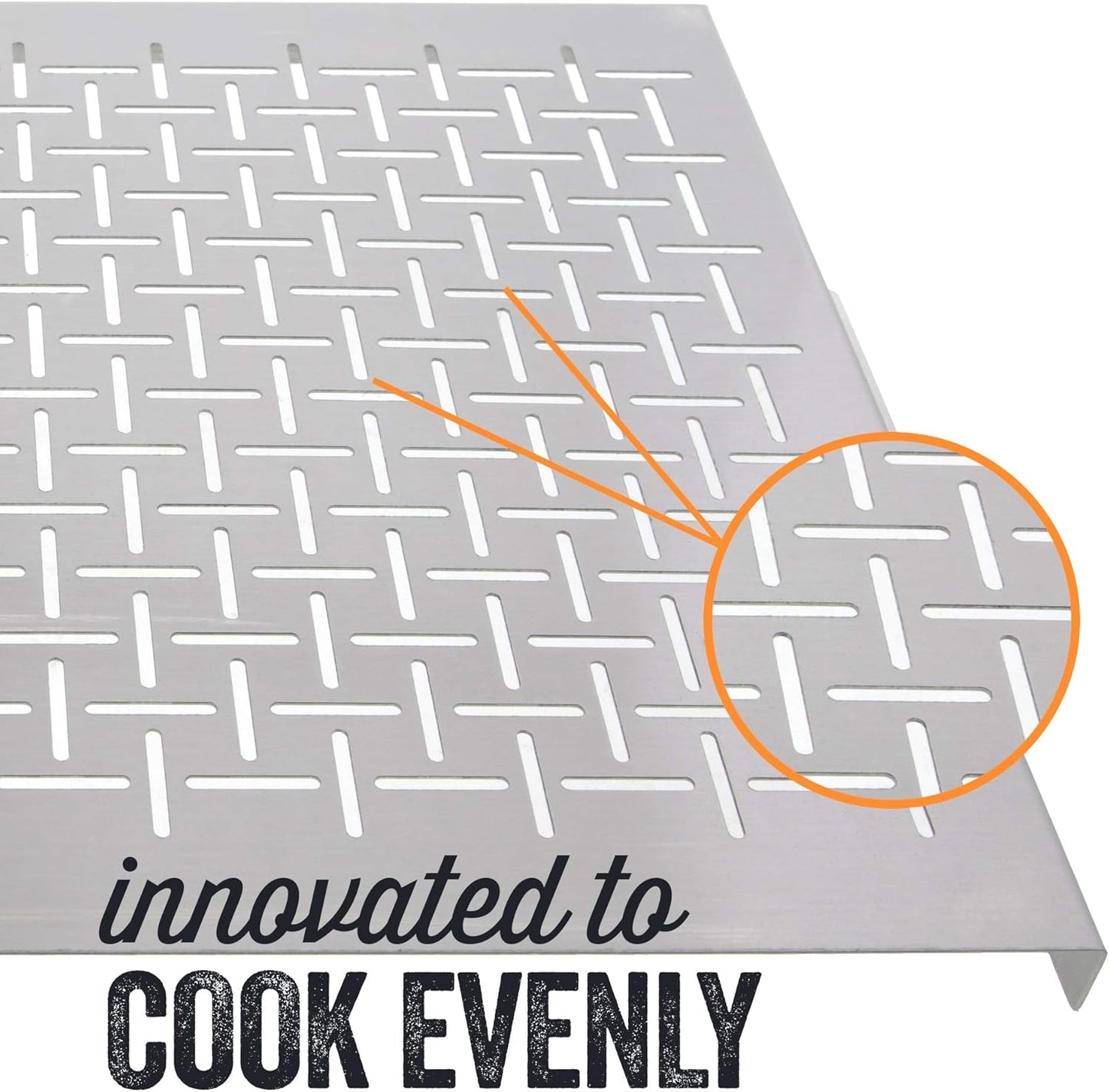 Yukon Glory™ YG-719 Premium Large Stainless Steel Pan Topper Tray For Outdoor Grill - Perfect for Veggie Grilling,BBQ and More - Great Grilling Accessories and Grilling Gifts