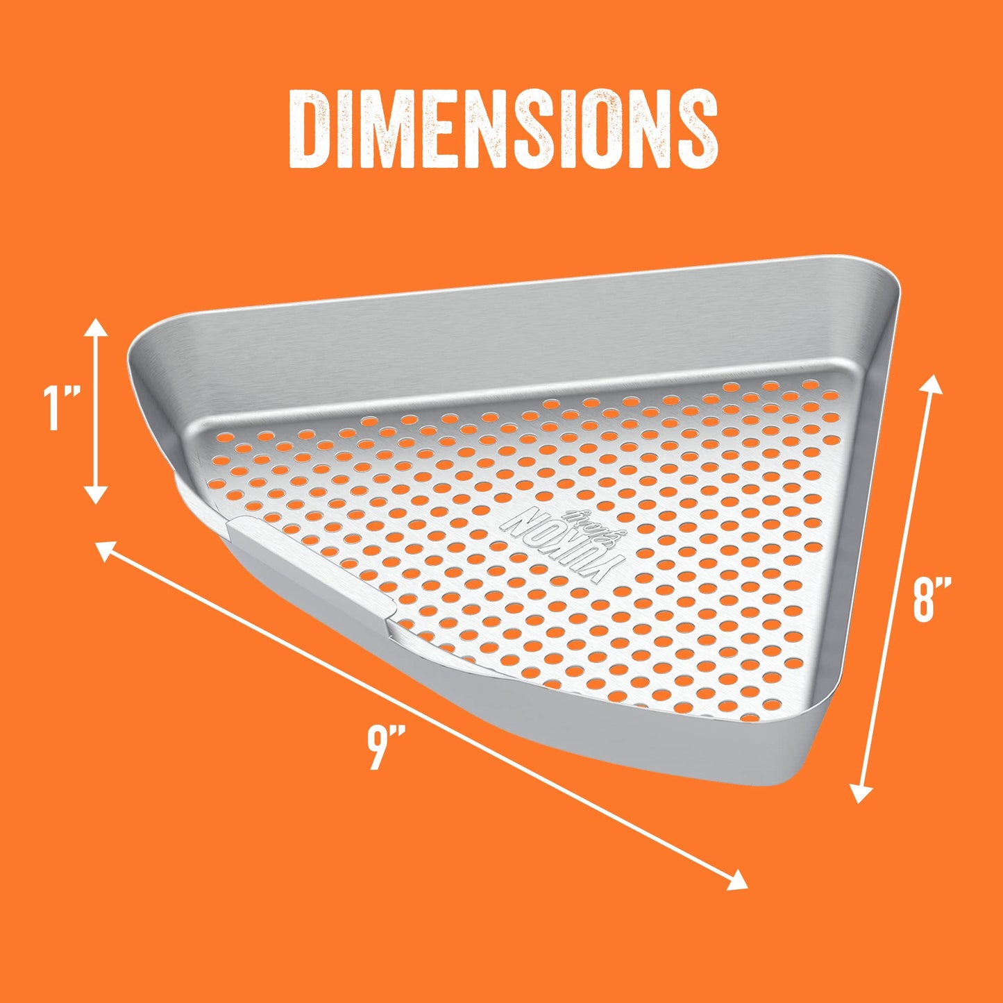 Yukon Glory™ BBQ Grill Basket for Kettle Grills - The Kettle Grill Accessories for Outdoor Grill Set Includes 2 stainless steel grilling baskets & Clip-On Handle Designed for 22" Kettle Grill Models - a Perfect Fish Grill Basket & Grill Vegetable Basket