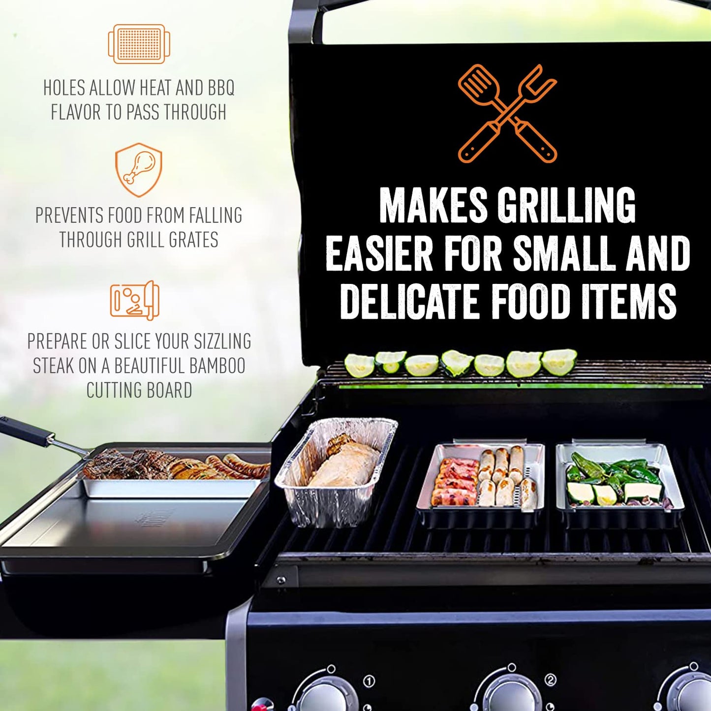 Yukon Glory™ BBQ 'N SERVE Grill Baskets (BBQ 'N SERVE SET)