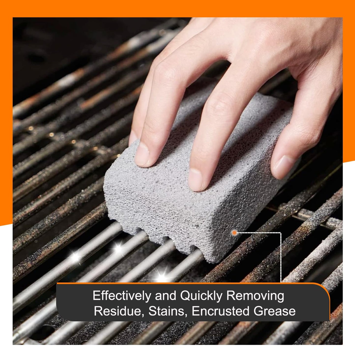 Griddle Cleaning Kit for Blackstone - Flat Top Grill Cleaner Grill Cleaning Kit with Grill Brick, Griddle Scraper & Grill Brush, Griddle Accessories Kit to Remove Stain